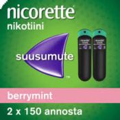 Nicorette Berrymint 1 mg/annos 2x150 annosta