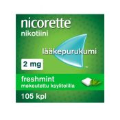 Nicorette Freshmint 2 mg lääkepurukumi 105 läpipainopakkaus