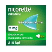 Nicorette Freshmint 2 mg lääkepurukumi 210 läpipainopakkaus