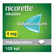 Nicorette 4 mg lääkepurukumi 105 läpipainopakkaus