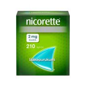 Nicorette 2 mg lääkepurukumi 210 läpipainopakkaus