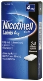 Nicotinell Lakrits 4 mg lääkepurukumi 24 läpipainopakkaus
