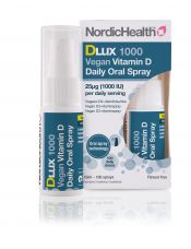 NordicHealth Dlux1000 vegaaninen D3-vitamiini suusuihke 15 ml