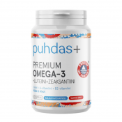 Omega-3 + Luteiini + Zeaksantaani 60 kaps