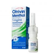 Otrivin Menthol Säilytysaineeton 1 mg/ml nenäsumute 10ml