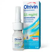 Otrivin Säilytysaineeton 0,5 mg/ml nenäsumute 5ml