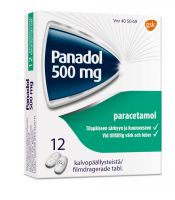 Panadol 500 mg tabletti, kalvopäällysteinen 12 läpipainopakkaus