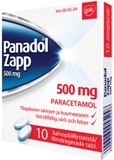 Panadol Zapp 500 mg tabletti, kalvopäällysteinen 10 läpipainopakkaus
