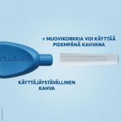 Plackers Gentle Brush M 0.6 mm hammasväliharja 6kpl