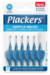 Plackers Gentle Brush M 0.6 mm hammasväliharja 6kpl