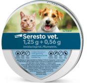 SERESTO Vet kissoille ja koirille alle 8 kg 0,56 g/1,25 g panta