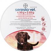 SERESTO vet. 4,50 g/2,03 g panta koirille yli 8 kg
