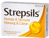 Strepsils Hunaja & Sitruuna imeskelytabletti 36 läpipainopakkaus