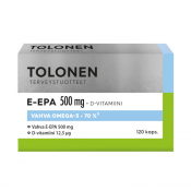Löytö! Parasta ennen 9/2023 Tri Tolosen E-EPA 500 mg 120 kaps.