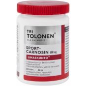 Löytö! Parasta ennen 5/22 Tri Tolosen Sport-Carnosin 600 mg 60 tabl.