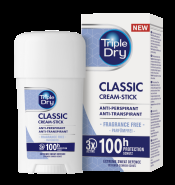 Triple Dry 100h Classic antiperspirant cream stick tuoksuton 45ml