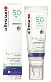 ULTRASUN Body Mineral SPF50 100 ml hypersensitive aurinkosuojavoide vartalolle