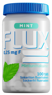 Flux Minttu fluoritabletti 100 imeskelytablettia