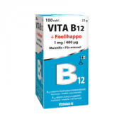 Vita B12 +Foolihappo 100 tabl.